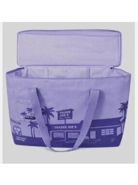 2026 Trader Joe’s Lavender Reusable Insulated Bag 8 Gallon Cooler Tote Limited